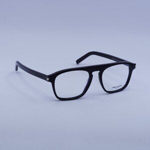 Saint Laurent SL157 001 Eyeglasses Black 52mm Square Frame